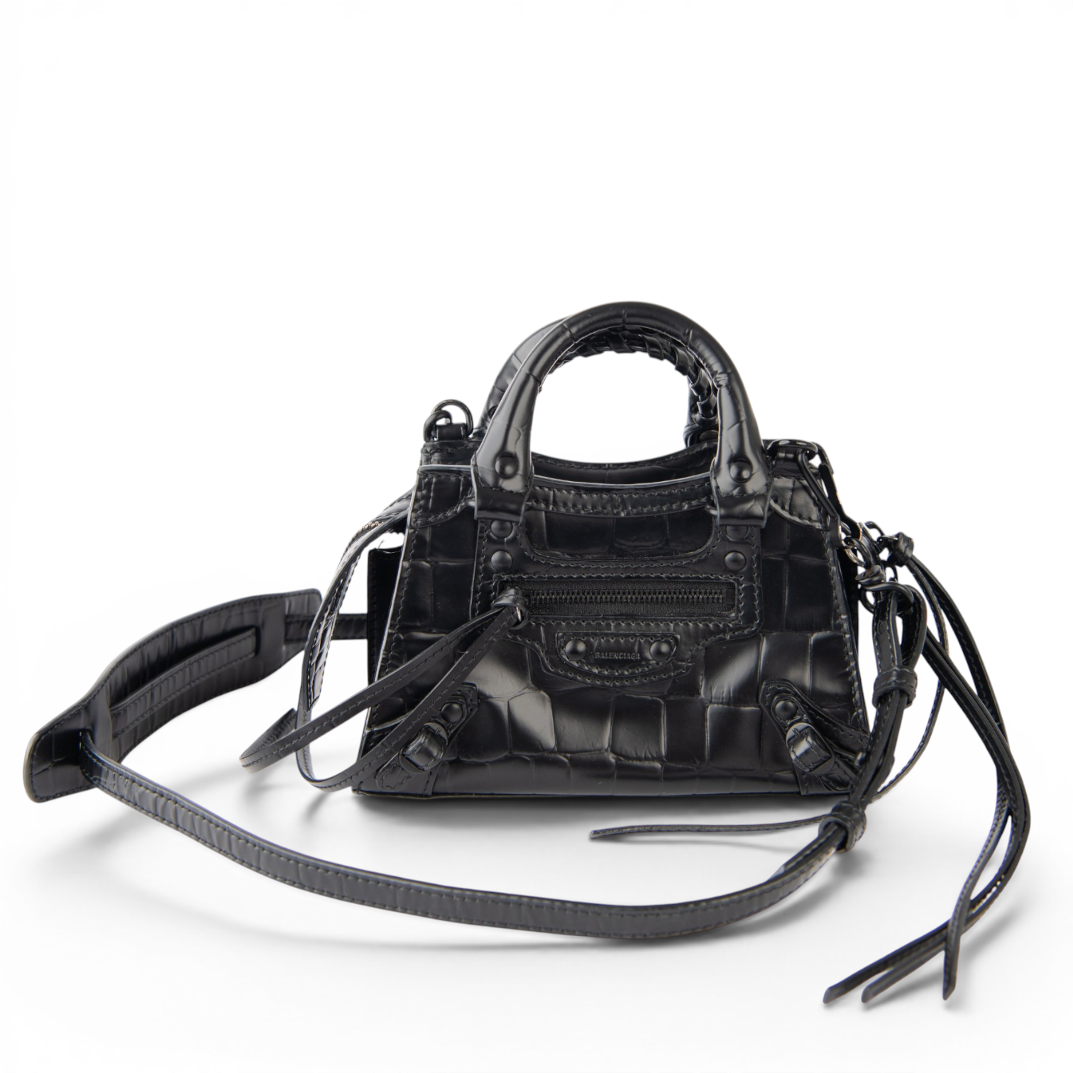Balenciaga Embossed Leather Neo Classic Mini — view 3