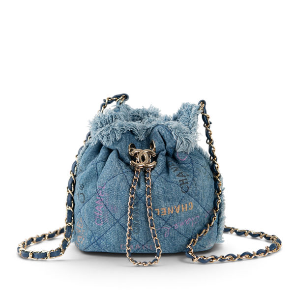 Chanel Chain Bucket Bag - Denim