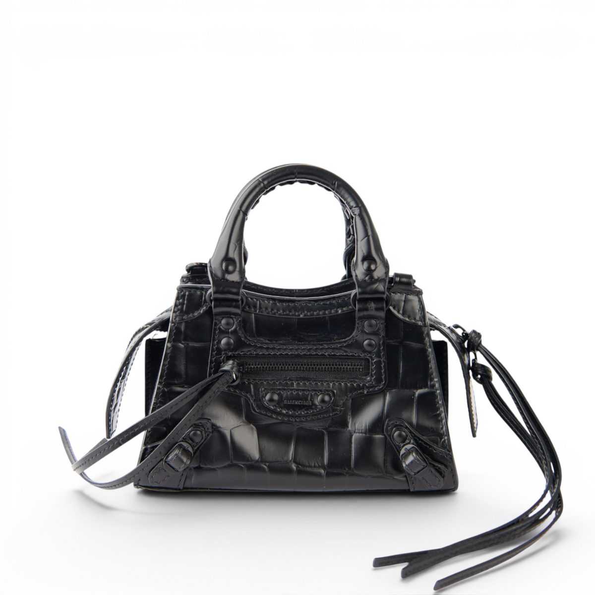 Balenciaga Embossed Leather Neo Classic Mini