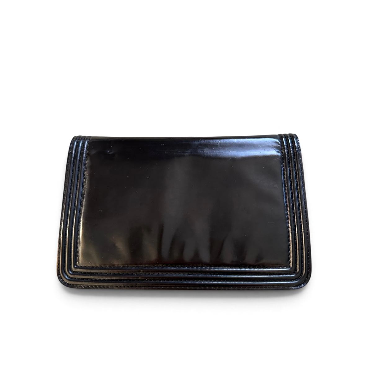 Chanel Black Patent Boy — view 2
